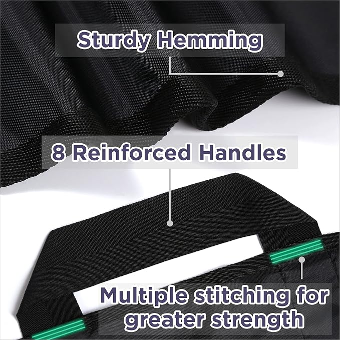 Bed Positioning Pad with Reinforced Handles 48" x 40" Lifting Turning Patient - Image 3
