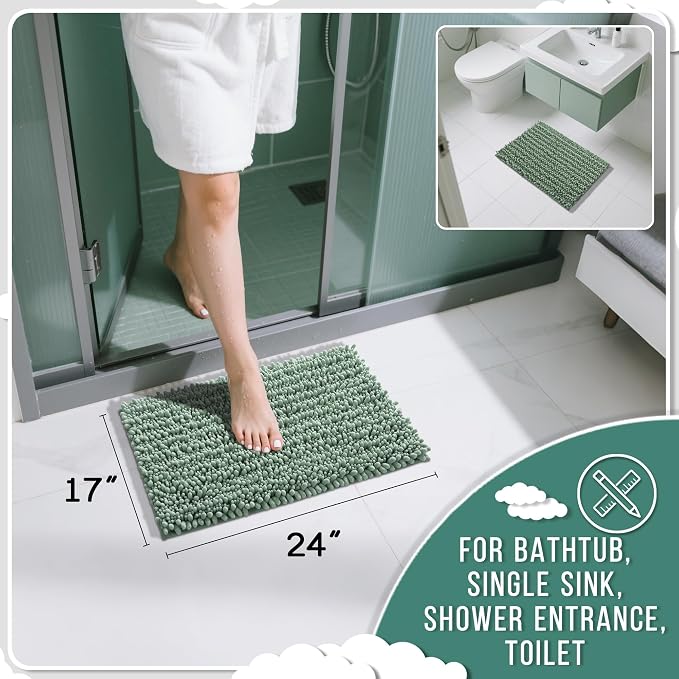 Yimobra Bathroom Rugs Non Slip Washable - Image 2