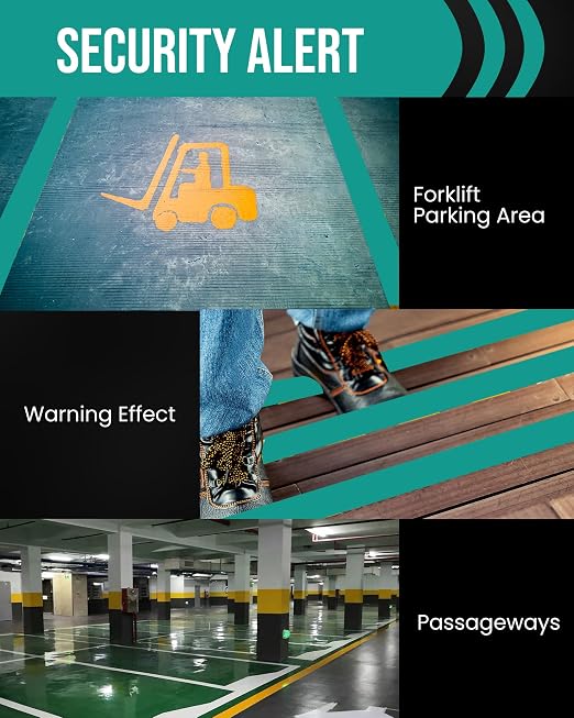 Lichamp 6 Rolls Vinyl Tape, Premium Safety Marking and Traffic Floor Marking - Image 7