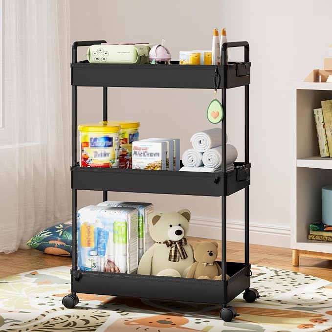 Ronlap 3 Tier Slim Rolling Storage Cart - Image 8