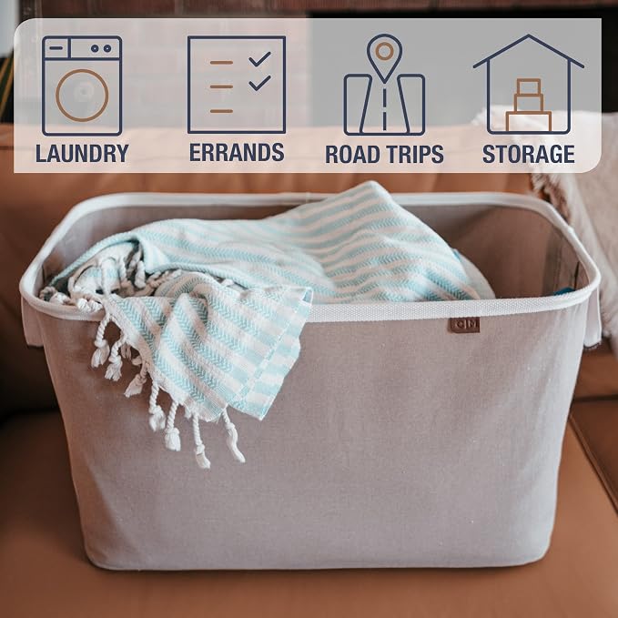 CleverMade Collapsible Laundry Basket Hamper - Field & Grace