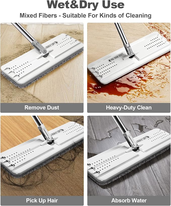 JOYMOOP Mop and Bucket with Wringer Set, Hands Free Flat Floor Mop and Bucket - Image 7