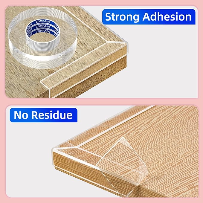 Clear Soft Corner Protectors for Furniture Strip, 0.8in x9.84FT, Sharp Edge & - Image 3