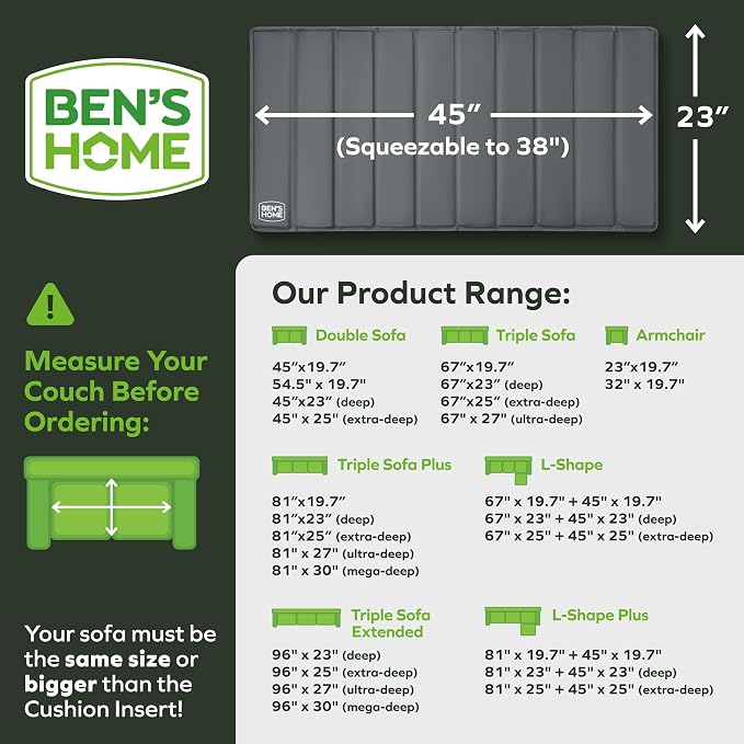 BEN'SHOME Heavy Duty Loveseat Cushion Support Board – Instantly Repair Sagging - Image 2