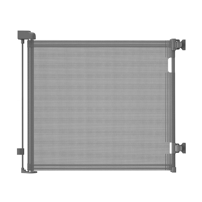 Retractable Baby Gate for Stairs – 33” Height, Expands up to 71” Width – Safety by Dearlov
