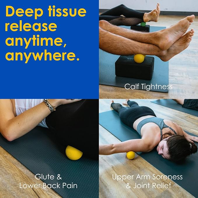 Rodo 2-in-1 Soft Peanut & Lacrosse Ball Roller | Deep Tissue Massage Tool - Image 3