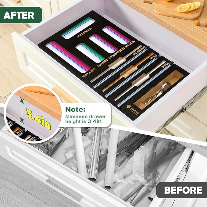 Calmbee 9-in-1 Bamboo Kitchen Organizer - Image 4