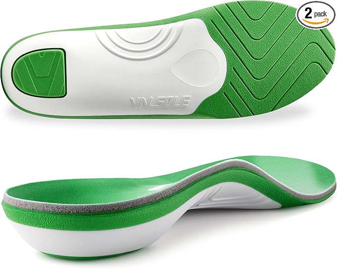 VALSOLE 250+ lbs Plantar Fasciitis High Arch Support Insole by VALSOLE