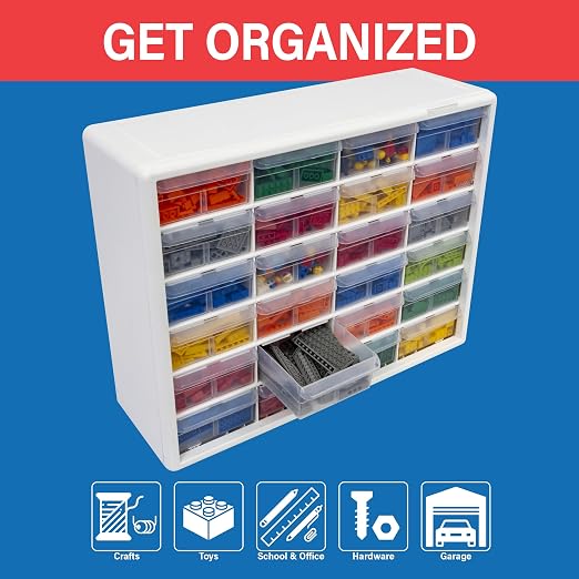 Akro-Mils 24-Drawer Plastic Drawer Storage Cabinet - Image 4