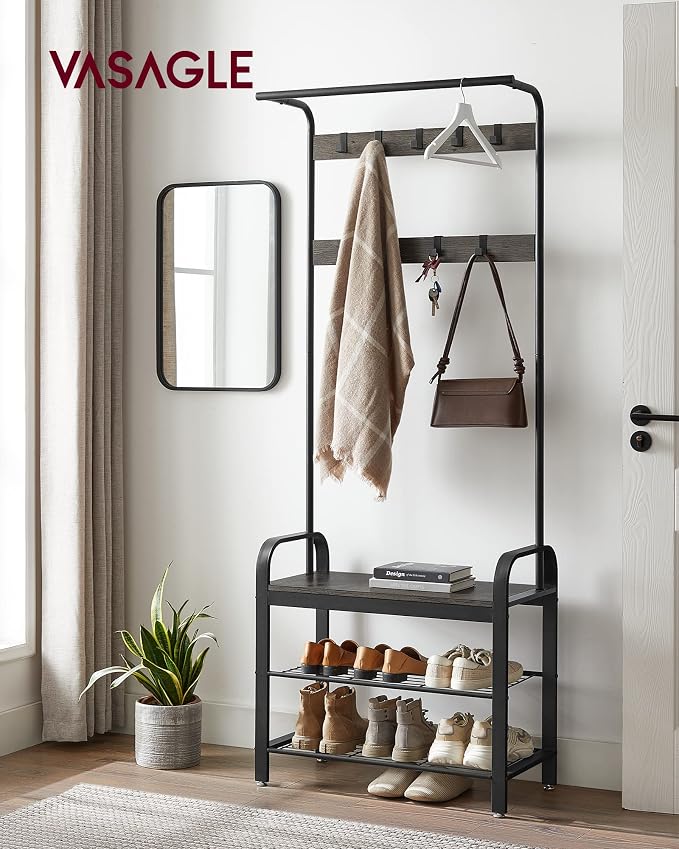 VASAGLE Coat Rack, Hall Tree - Image 2