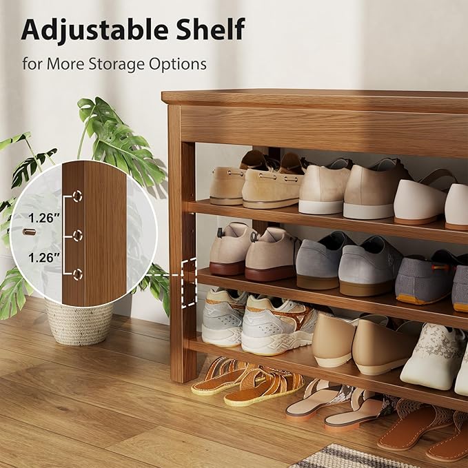AQIMUELE 3 Tier Shoe Bench - Image 4