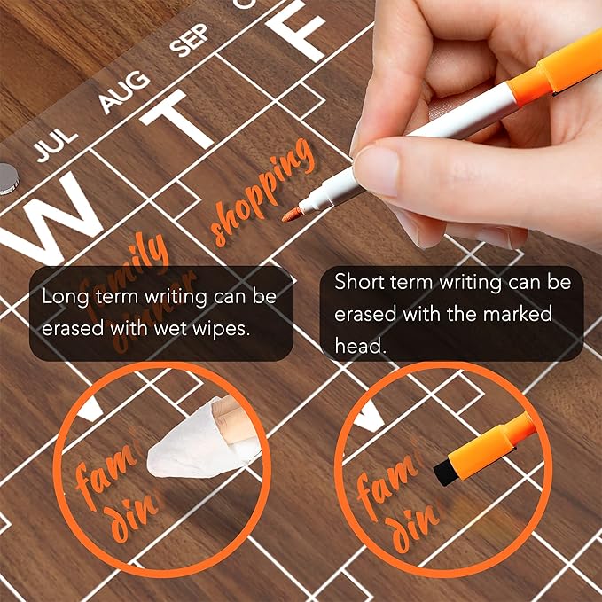 Acrylic Magnetic Dry Erase Board Calendar - Field & Grace