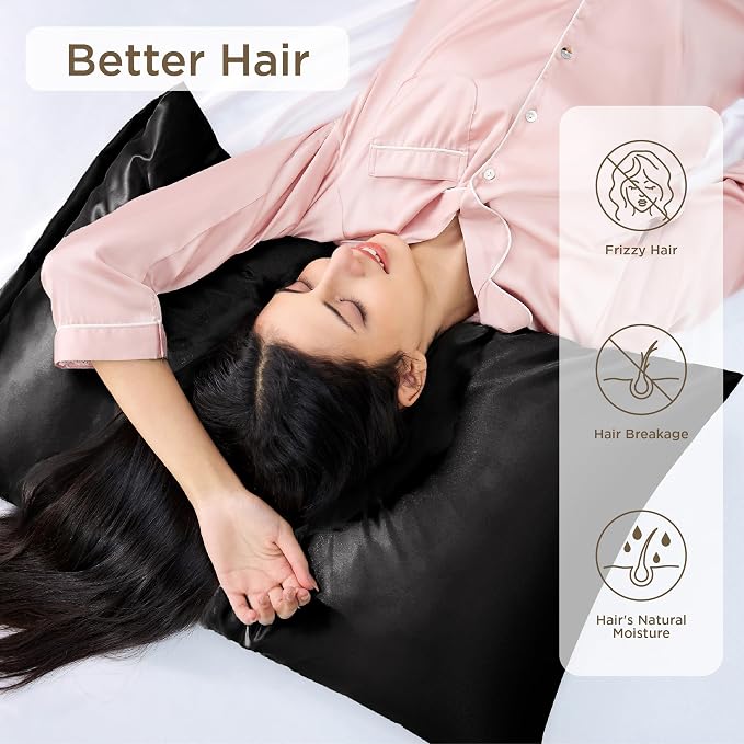 Bedsure Satin Pillowcase for Hair and Skin Queen - Image 3
