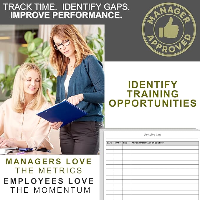 Activity Log Notepads Pad Planners to List a Task, Action or Contact. A - Field & Grace
