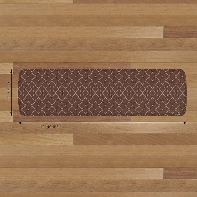 GelPro Elite Premier Anti-Fatigue Kitchen Comfort Floor Mat, Trellis Walnut - Image 5