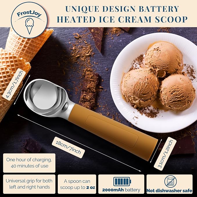 Heated Ice Cream Scoop Rechargeable, Electric Warming Ice Cream Scooper - Image 5