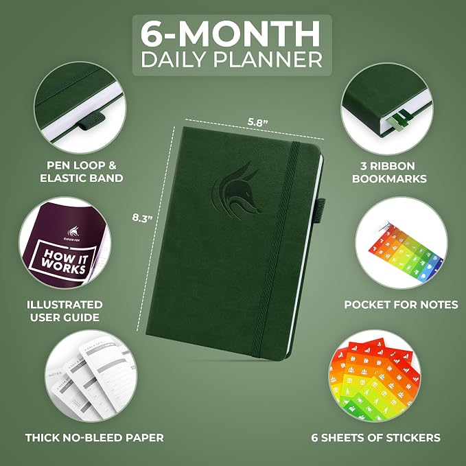 Clever Fox Daily Planner – Undated Planning Notebook - Image 2