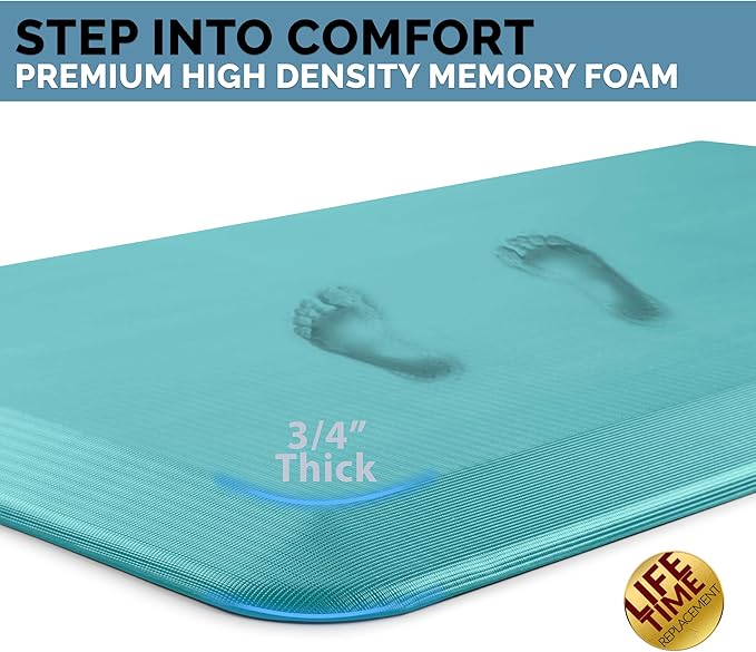 ComfiLife Anti Fatigue Floor Mat – 3/4 Inch Thick Perfect Kitchen Mat, Standing - Image 2