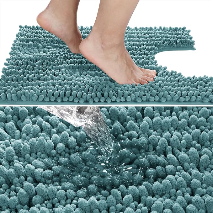 Yimobra Toilet Rug U Shaped Washable 24x24 Inch - Image 3