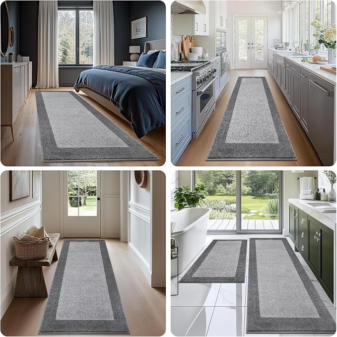 Machine Washable Runner Rug 32" x 96", Non Slip Kitchen Mat - Image 5