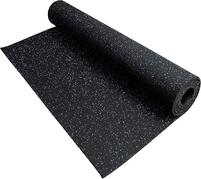 IncStores 3/8 Inch Thick Heavy Duty Rubber Flooring Roll | Flexible Recycled by IncStores