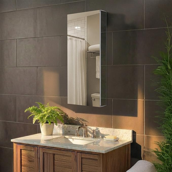 Fine Fixtures Bathroom Medicine Cabinet, Recessed/Surface Mount, Right/Left - Image 2