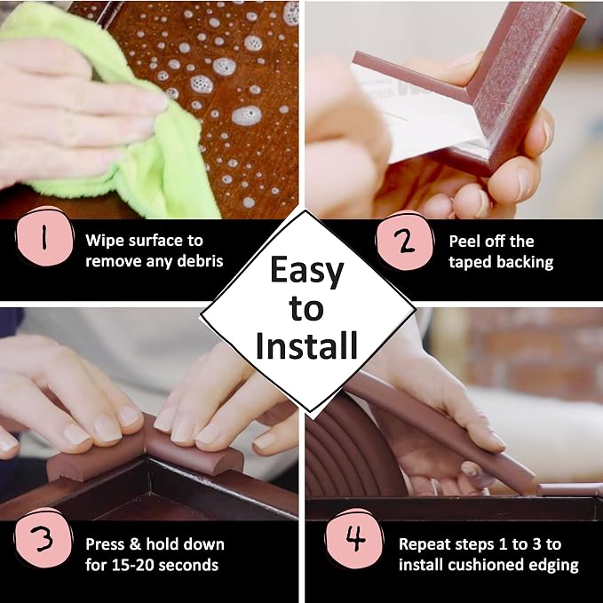 Bebe Earth Baby Proofing Edge and Corner Guard Protector Set - Image 8