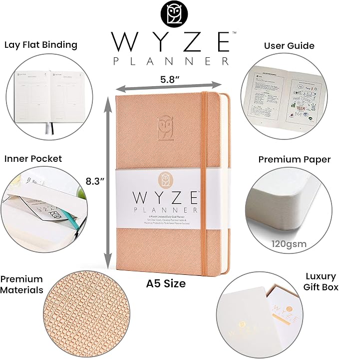 Undated Daily Planner – 6-Month A5 Productivity Organizer - Image 2