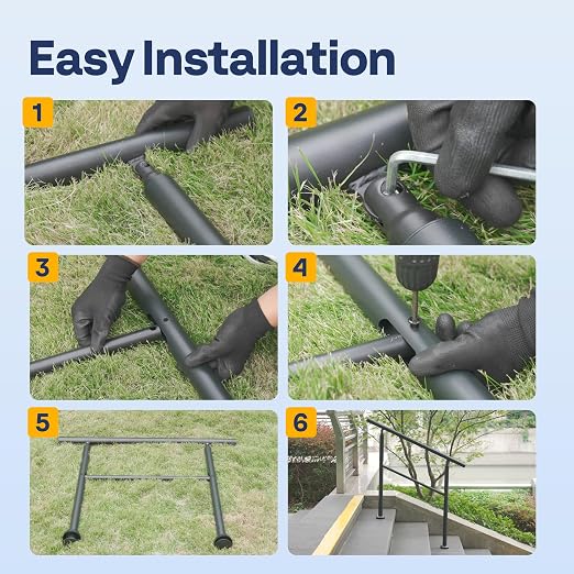 VIVOHOME 2-Pack 2 Step Hand Rails - Image 7