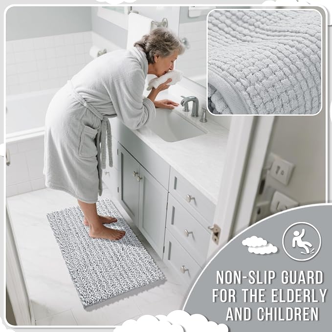 Yimobra Bathroom Rugs Non Slip Washable 32x20 Inch - Image 6