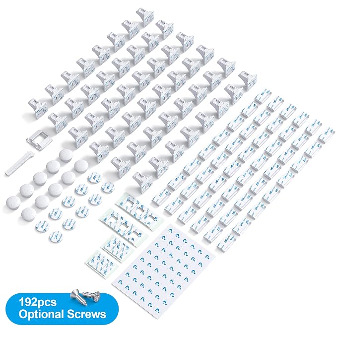 Cabinet Locks for Babies（48Locks+10Keys) Magnetic Child Locks for Cabinets Baby - Image 2