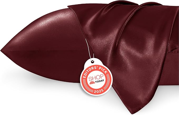 Bedsure Satin Pillowcase for Hair and Skin Standard by BEDSURE