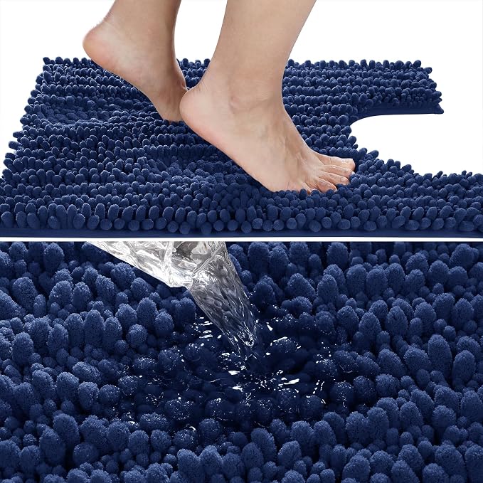 Yimobra Toilet Rug U Shaped Washable 24x20 Inch - Field & Grace