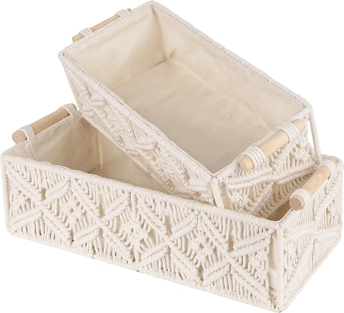 Boho Macrame Storage Baskets by BUNCHBRAVO