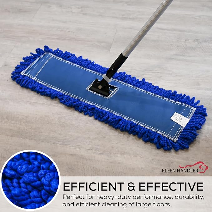 Kleen Handler 48 inch Microfiber Dust Mop | 12 Pack, Extra Large Washable - Image 8