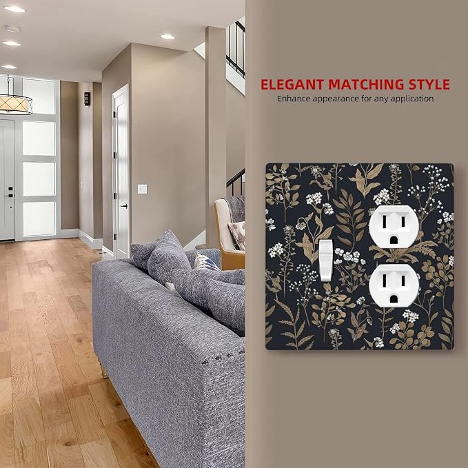 Wallplates Vintage Floral Wildflowers Plant 1 Toggle 1 Duplex Switch Plate - Image 7