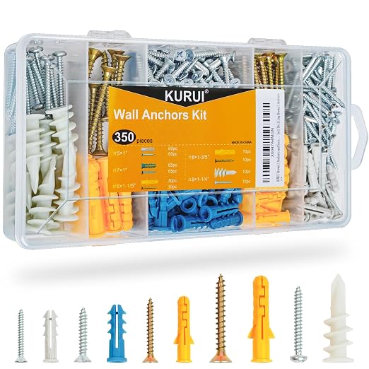 KURUI Drywall Anchors Assortment Kit by KURUI