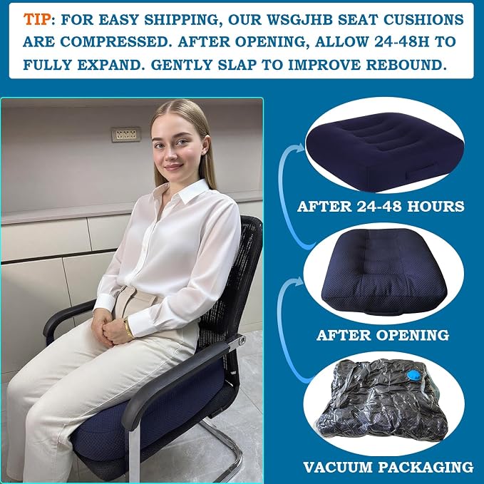 WSGJHB Large Seat Cushion, Extra Thick Booster Seat Cushions - Image 6