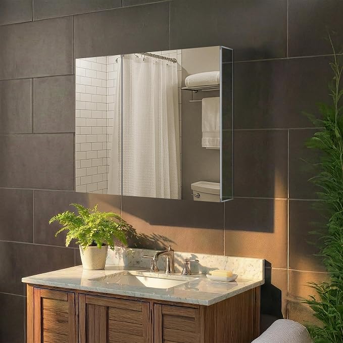 Fine Fixtures Bathroom Medicine Cabinet, Recessed/Surface Mount, Right/Left - Image 2