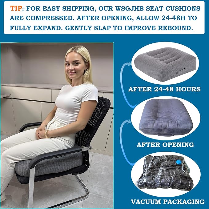 WSGJHB Large Seat Cushion, Extra Thick Booster Seat Cushions - Image 6