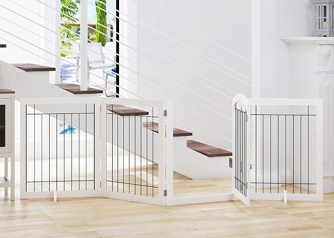 SPIRICH 96-inch Extra Wide 30-inches Tall Dog Gate by SpirichLLC