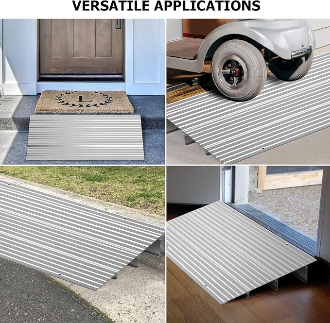 Door Threshold Ramp 3" Rise Door Ramp Aluminum Entry Ramp or Doorways Rated 800 - Image 6