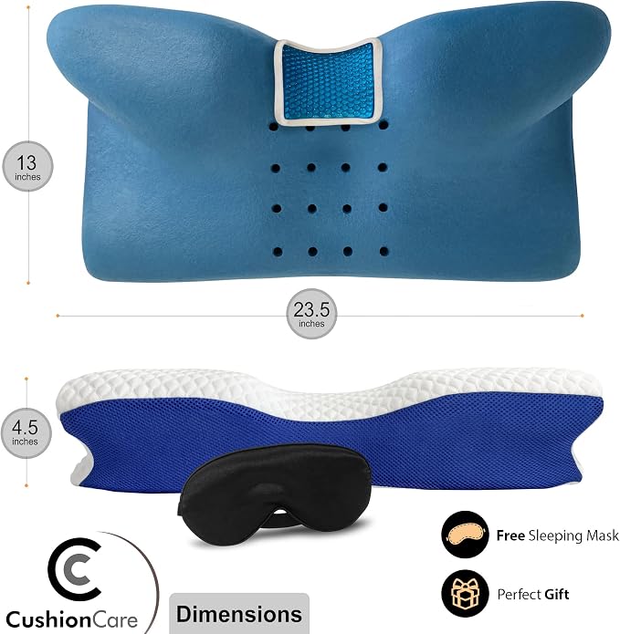 Cooling Gel Pillow for Neck and Shoulder Pain – Memory Foam Cervical Pillow - Image 6