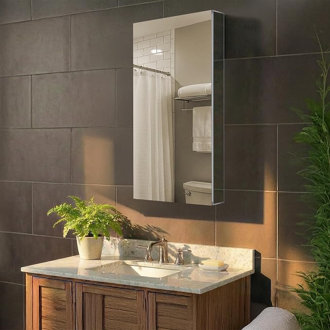 Fine Fixtures Bathroom Medicine Cabinet, Recessed/Surface Mount, Right/Left - Image 2
