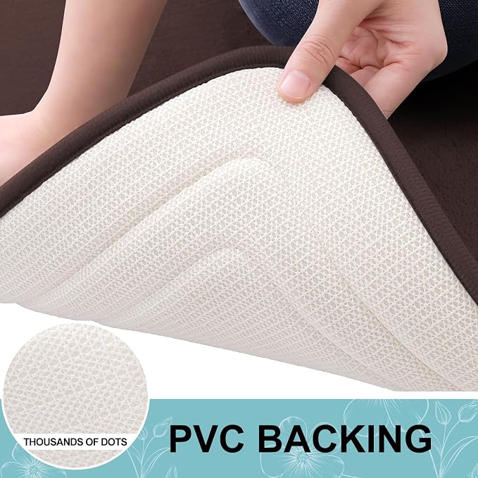 Grandaily Memory Foam Bath Mat Rug 30x20, Ultra Soft, Non-Slip and Absorbent - Image 5