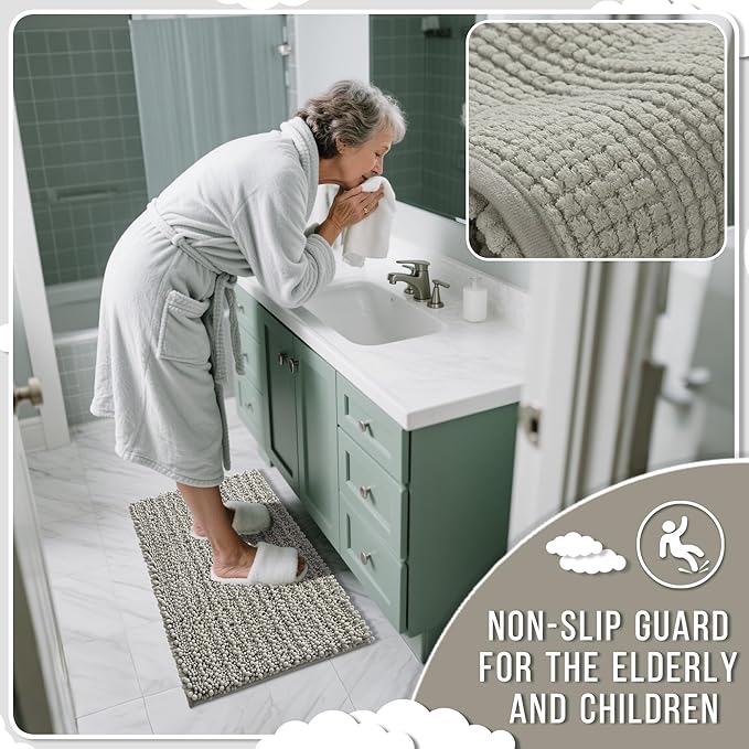 Yimobra Large Bathroom Rugs Non Slip Washable 36x24 Inch - Image 6