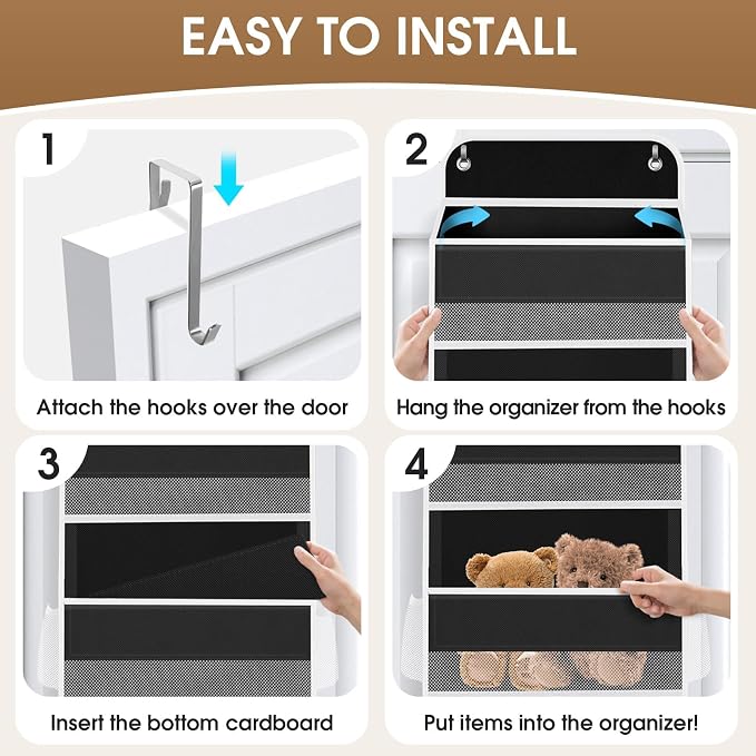 1 Pack Over The Door Organizer, Hanging Storage Organizer - Image 3