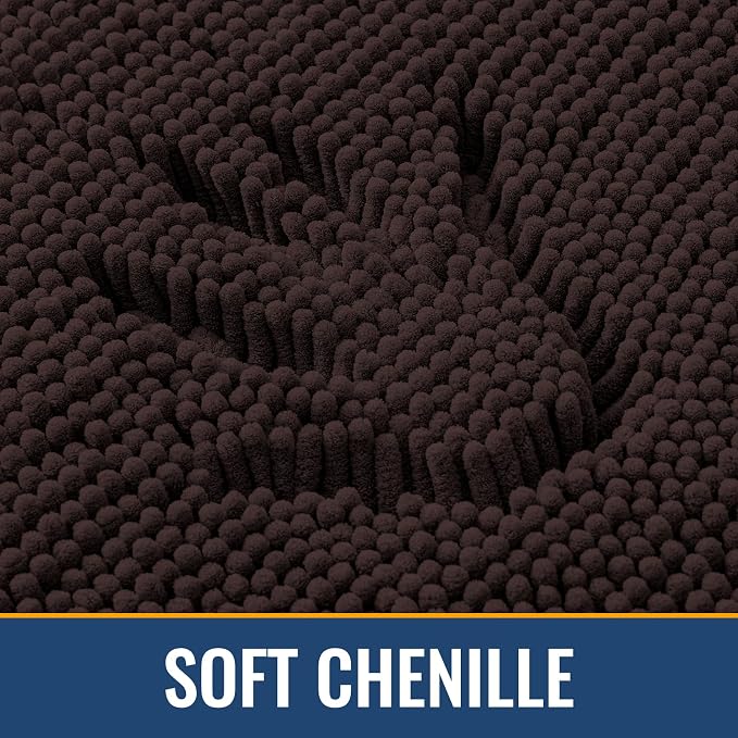 Arotive Bathroom Rugs 36x24, Extra Soft Absorbent Shaggy Chenille Bath Rugs - Image 3