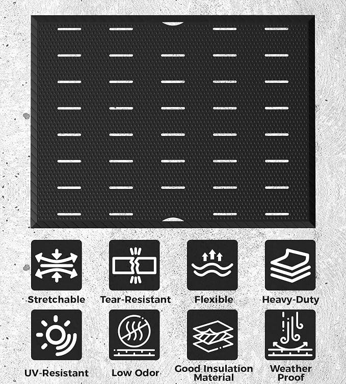 jxgzyy Commercial Rubber Mats for Floor 47.24'' x 35.43'', Heavy Duty Rubber - Image 7