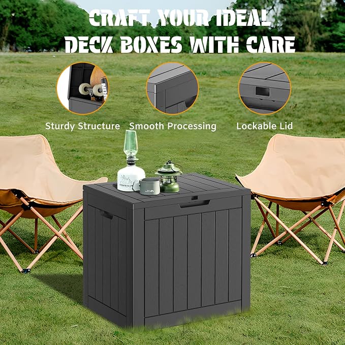 NUNU LAB 32 Gallon Outdoor Storage Box Waterproof, Outside Package Delivery - Image 6